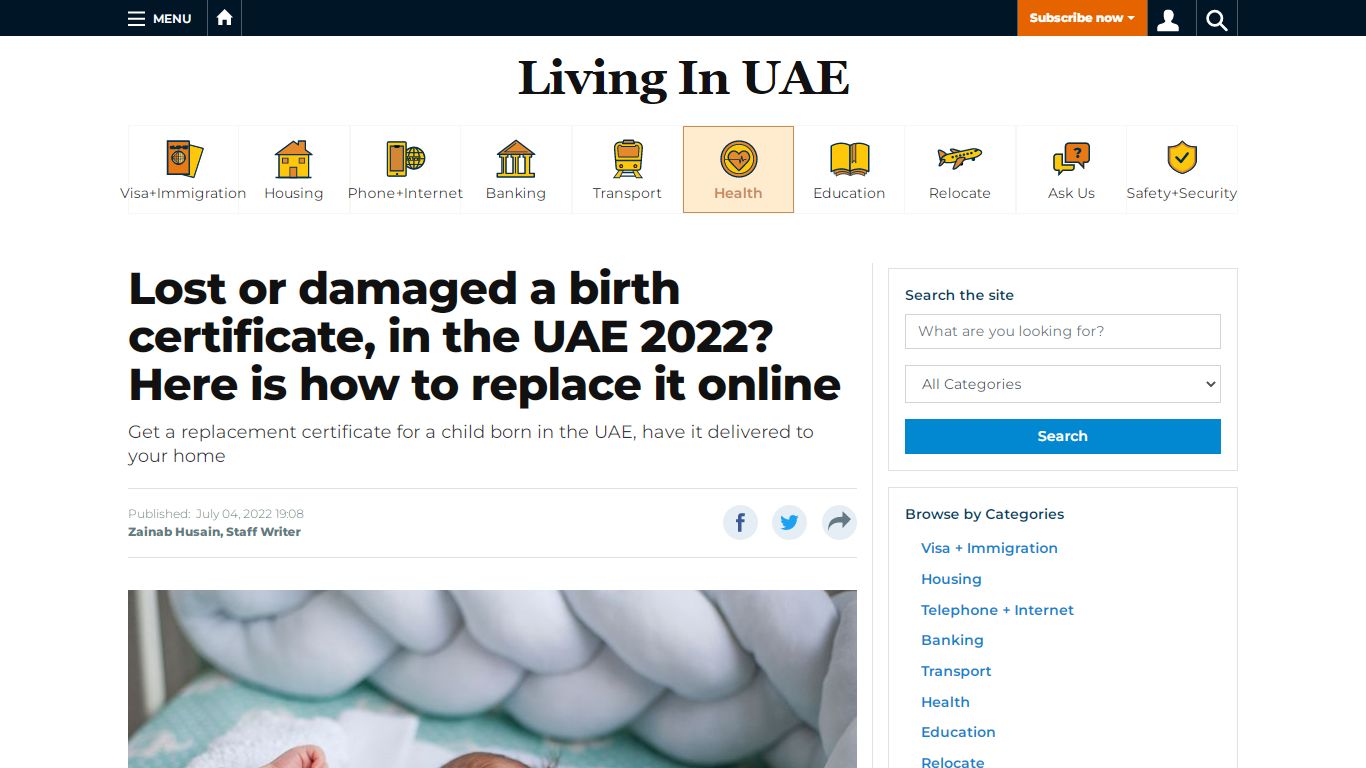 Lost or damaged a birth certificate, in the UAE 2022? Here is how to ...